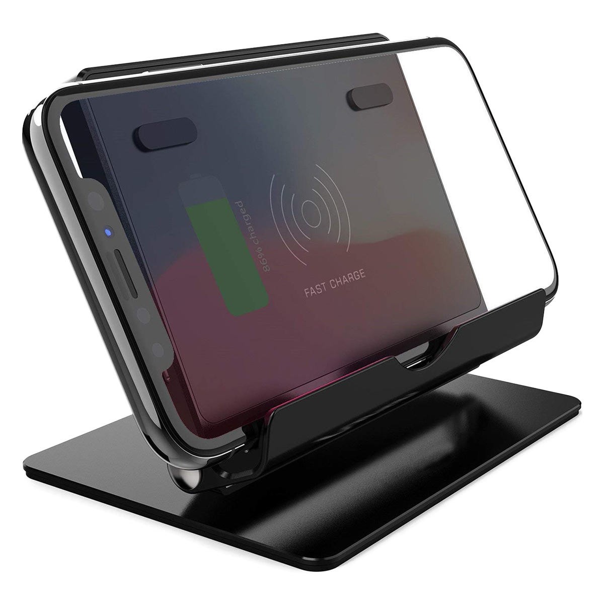 10W 快速无线双充电器垫适用于 iPhone X Pocophone f1 Oneplus 6T 华 为 P20 小米 mi8 S9 Note9