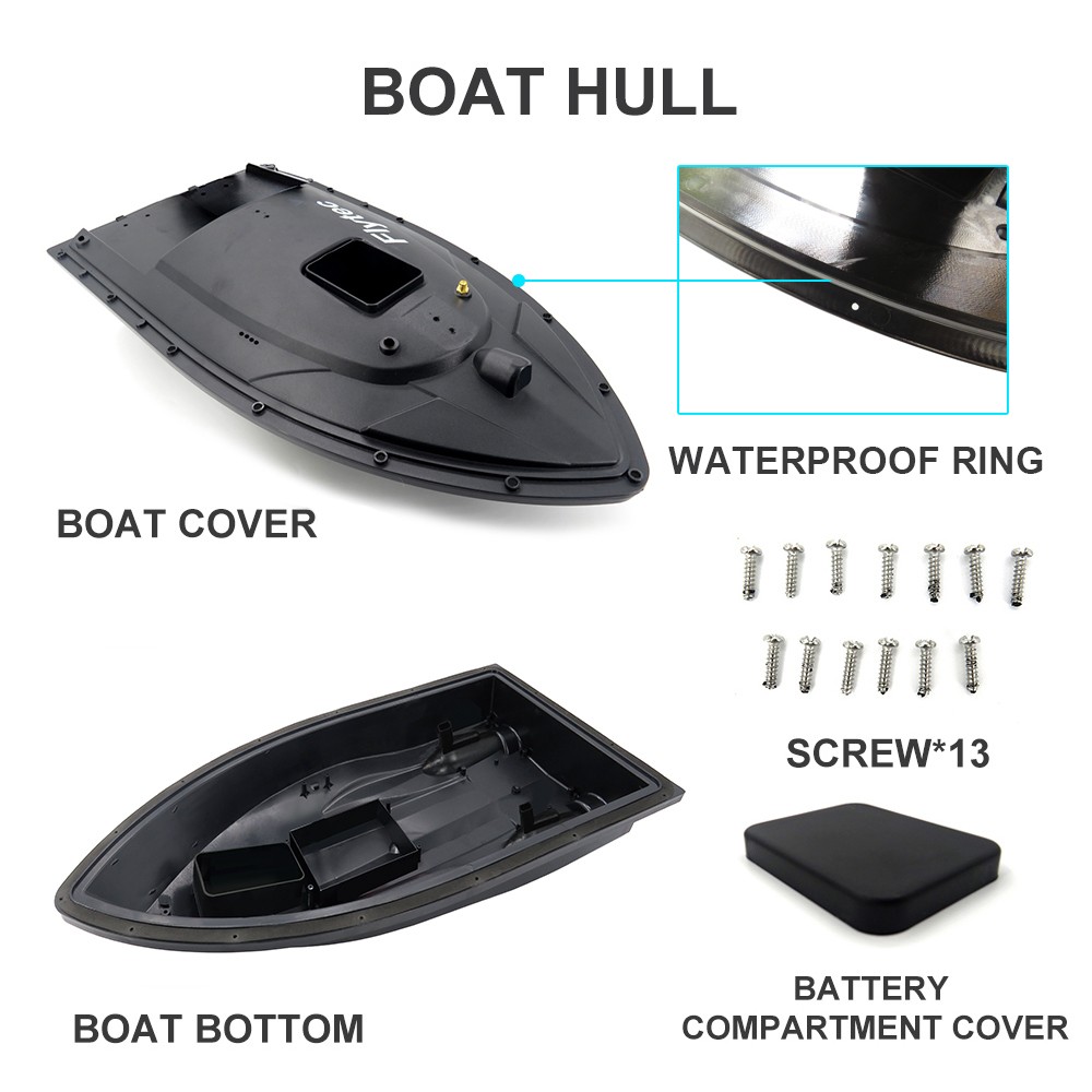 Flytec 2011-5 Generation Fishing Bait RC Boat Kit Without PCB Battery Motor Servo
